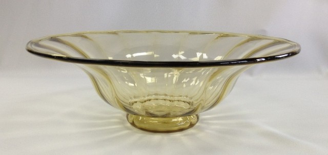 2851 - Amber Transparent Bowl