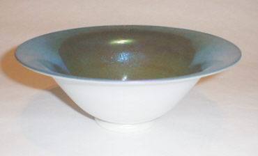 2851 - Blue Calcite Iridescent Bowl