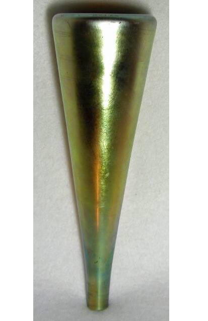 2863 - Gold Aurene Iridescent Limousine Vase