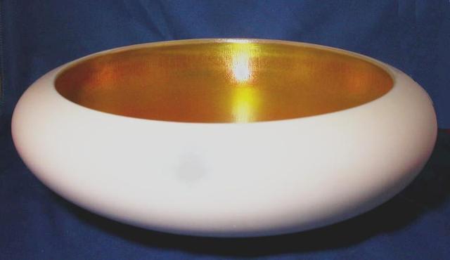 2879 - Gold Calcite Iridescent Bowl