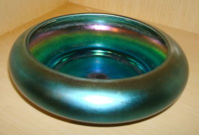 2879 - Blue Aurene Iridescent Bowl