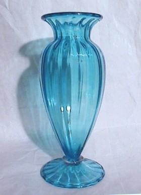 2907 - Celeste Blue Transparent Vase