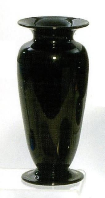 2908 - Mirror Black Translucent Vase
