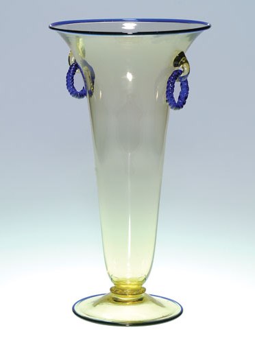 2909 - Amber Transparent Vase