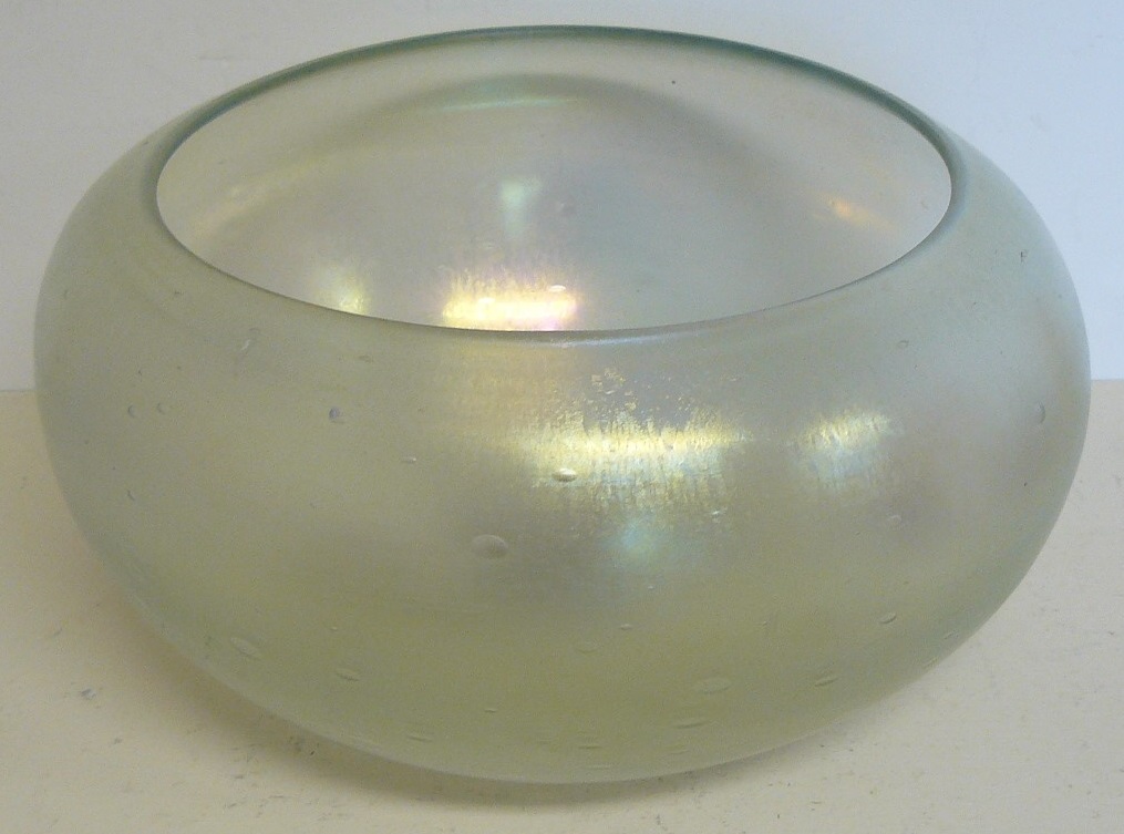 2928 - Aqua Marine Iridescent Bowl