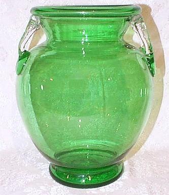 2939 - Pomona Green Transparent Vase