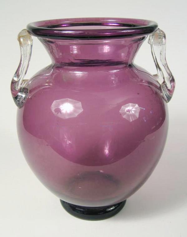 2939 - Amethyst Transparent Vase