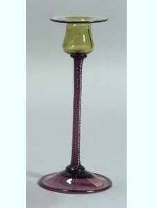 2940 - Amethyst Transparent Candlestick