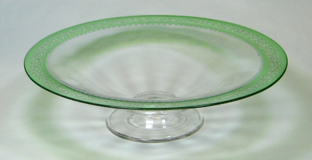 2941 - Colorless Acid Etched Bowl