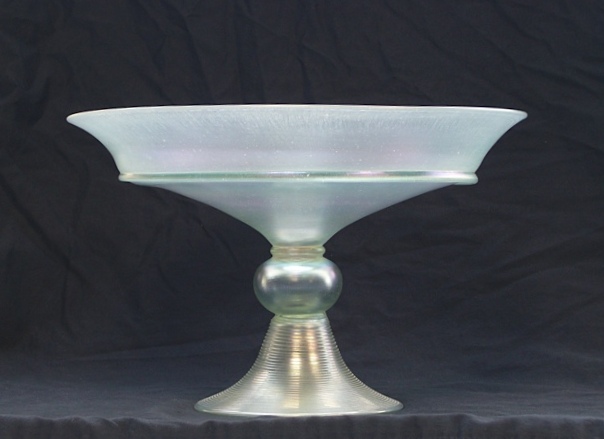 2966 - Aqua Marine Iridescent Bowl