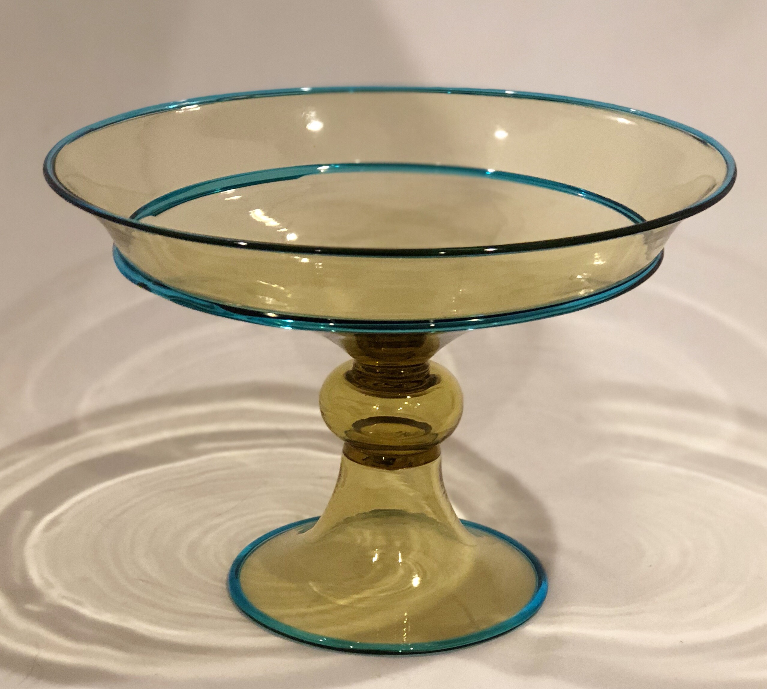 2966 - Amber Transparent Bowl