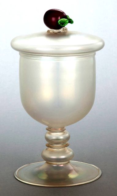 2968 - Verre de Soie Iridescent Covered Vase