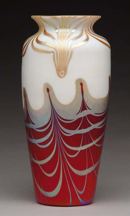 298 - Opal Iridescent Vase