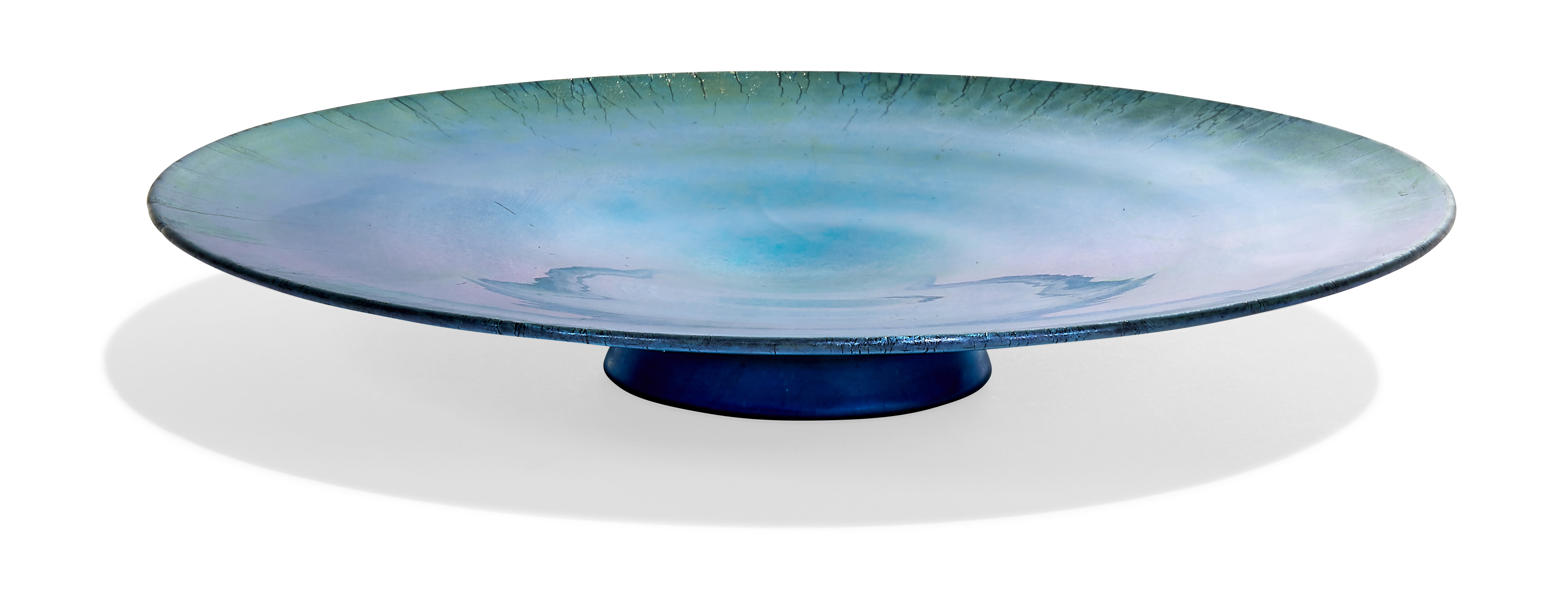 2994 - Blue Aurene Iridescent Plate