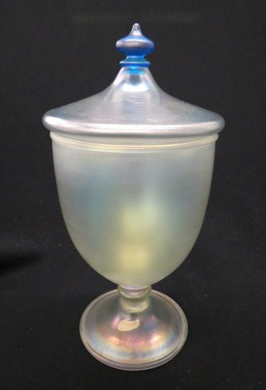 2996 - Cyprian Iridescent Covered Vase