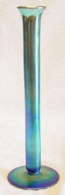 3058 - Blue Aurene Iridescent Vase