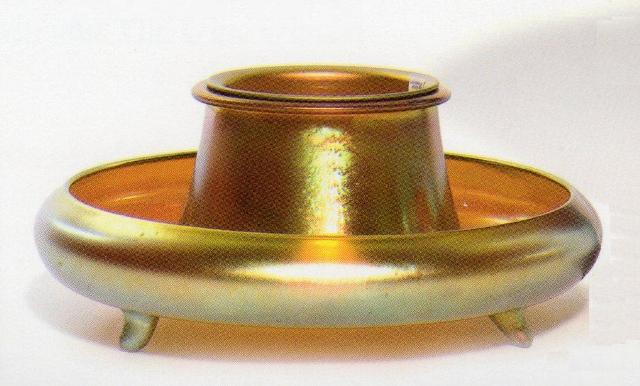 3078 - Gold Aurene Iridescent Bowl