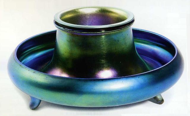 3078 - Blue Aurene Iridescent Bowl