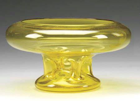 3080 - Bristol Yellow Transparent Bowl