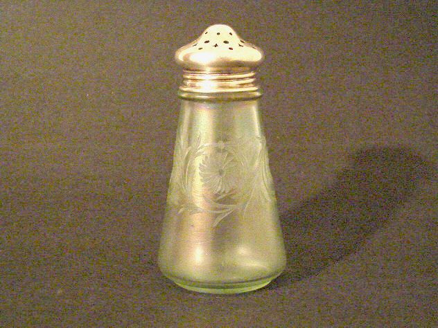 3084 - Aqua Marine Engraved Sugar Shaker