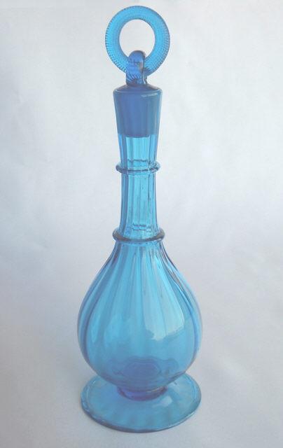 3104 - Celeste Blue Transparent Decanter