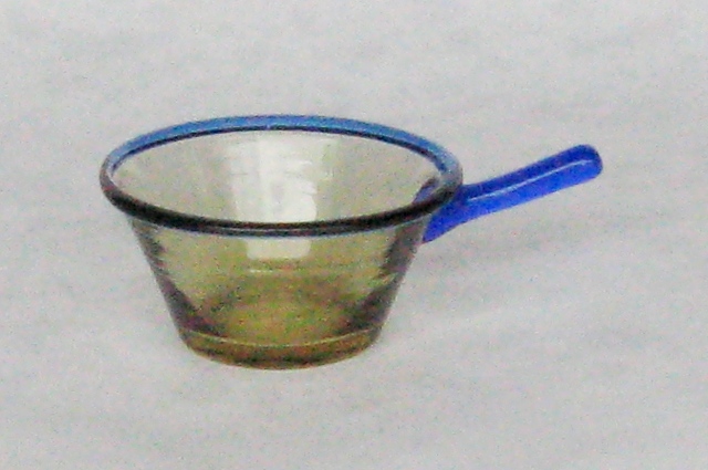 3115 - Amber Transparent Cup & Saucer