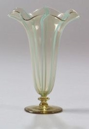 312 - Amber Transparent Vase