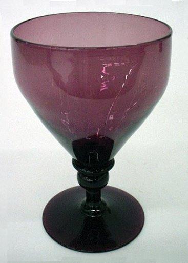 3140 - Amethyst Transparent Goblet