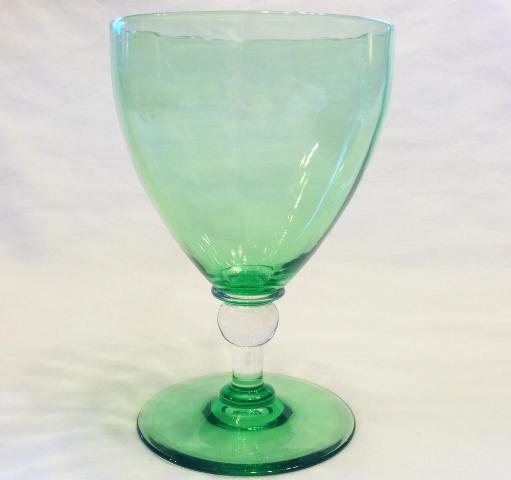 3140 - Pomona Green Transparent Goblet