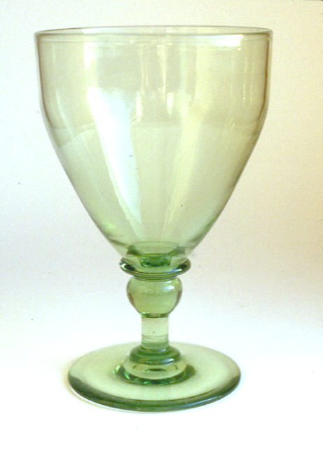 3140 - Green Transparent Goblet