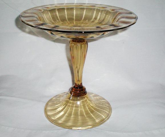 3179 - Amber Transparent Compote