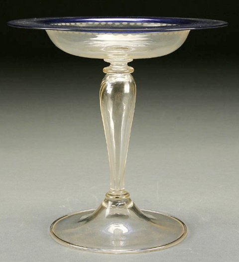 3179 - Colorless Acid Etched Compote