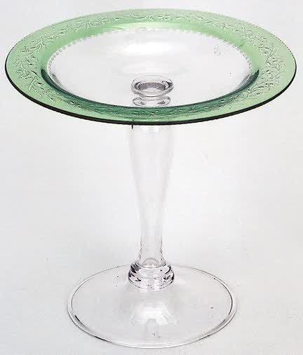 3179 - Colorless Acid Etched Compote