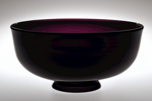 3210 - Dark Amethyst Transparent Bowl