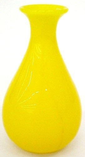 3282 - Mandarin Yellow Translucent Vase