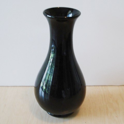 3282 - Mirror Black Transparent Vase
