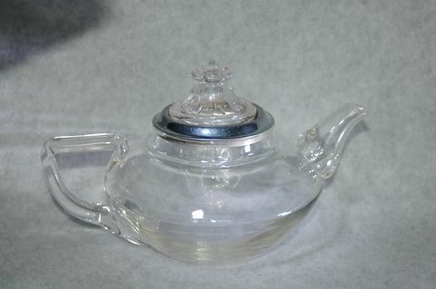 3298 - Colorless Pyrex Tea Pot