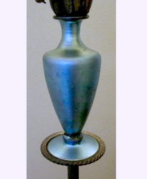 3425 - Blue Aurene Iridescent Lamp Shaft