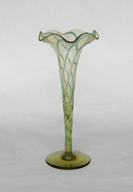 346 - Amber Transparent Vase