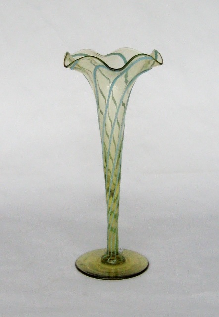 346 - Amber Transparent Vase