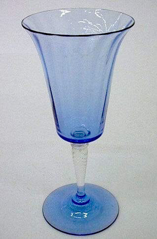 3551 - French Blue Transparent Goblet