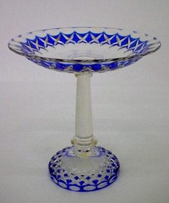 3569 - Colorless Engraved Compote