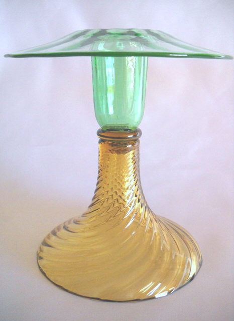 3581 - Pomona Green Transparent Candlestick