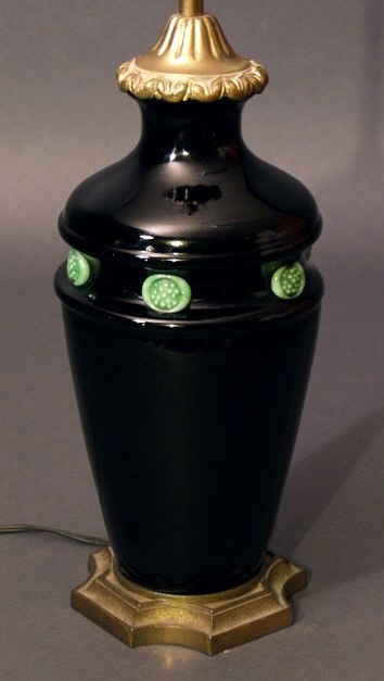 3589 - Mirror Black Translucent Vase/Lamp