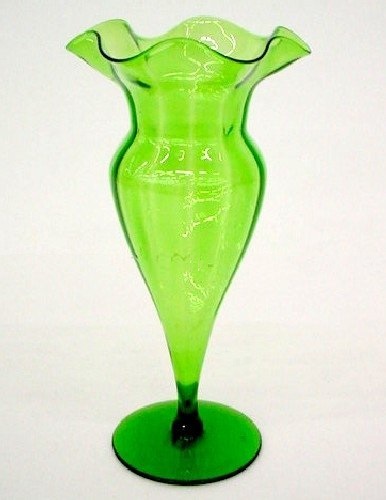 370 - Green Transparent Vase