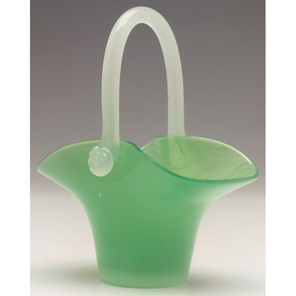 453 - Green Jade Jade Basket