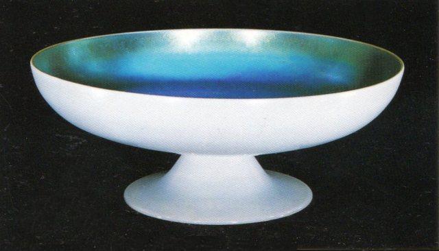 5065 - Blue Calcite Iridescent Bowl