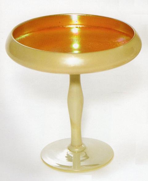 5066 - Gold Calcite Iridescent Compote