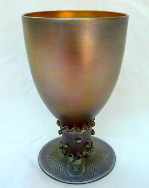 5067 - Gold Aurene Iridescent Goblet