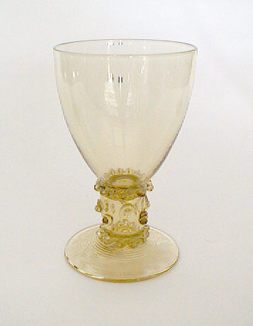 5067 - Amber Transparent Goblet